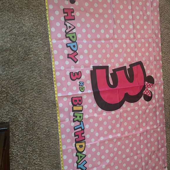 Minnie Mouse Happy Birthday 3 years old - Picture 4 of 5